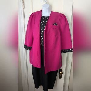 Whirlaway Frocks Vintage Dress w/ Matching Jacket